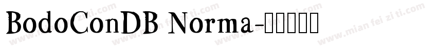 BodoConDB Norma字体转换